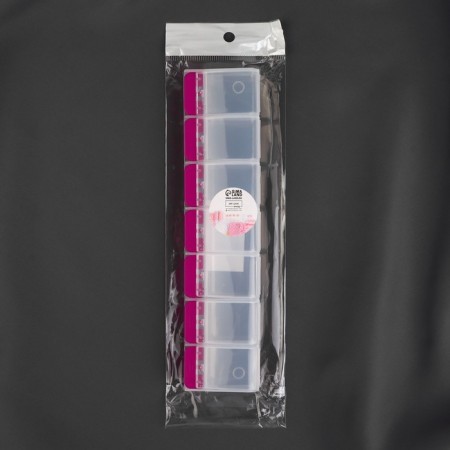 Organizer for storing trifles, 7 departments, with buttons, 22 × 5 × 2.5 cm-4