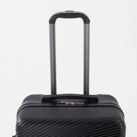 Middle suitcase 24 ”,“ Cartes factory ”, lightning department, code castle, 4 wheels, black color-3