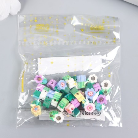 Beads for the creativity of PVC "Bright daisies" set 25 pcs 0.5x0.9x1.1 cm-2