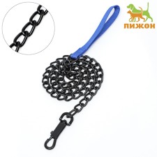 Metal leash, 120 cm x 4 mm, black