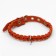 Collar leather weaved, 1.2 x 36 cm, Osh 20-30 cm, red