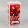 Set of balls plastic D-6 cm, 16 pcs "Melody" Ornament, Red