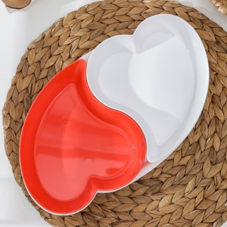 A set of plastic salad bowls "Romeo and Juliet", 2 pcs, on a stand, color mix-2