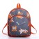 Baby backpack on lightning, external pocket, gray/orange color