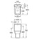 Roca Dama Senso Compacto Roca tank, lower water supply