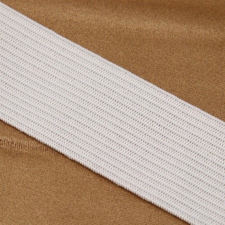 Knitted elastic, 30 mm, 25 ± 2 m, white color-1