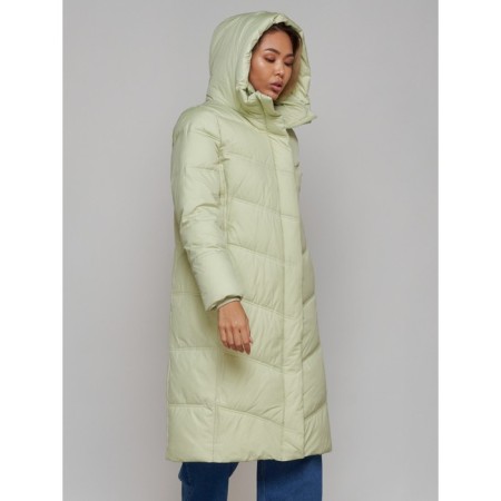 Coat insulated winter female, size 50, color light green-5