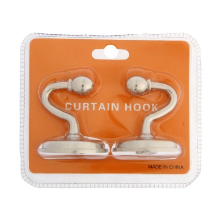 One -rod hook for curtains CAPPIO KC112, chromium color, 2 pcs-6