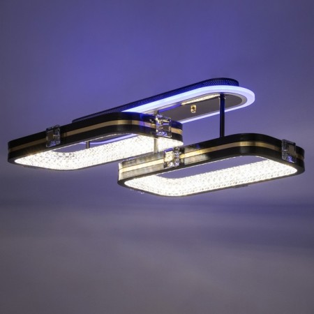 Causteen with PDD "Tilda" 2xLED 88W 3000-6000K RGB black gold 60x35x16cm-3
