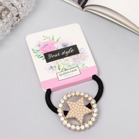 Hair gum "Fleur" star, 5 cm