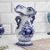 Vase "Chrysanthemum", 12.5 × 23.5 cm, Gzhel