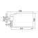Accoona A7051 bath mixer, single -leaf, brass, chrome