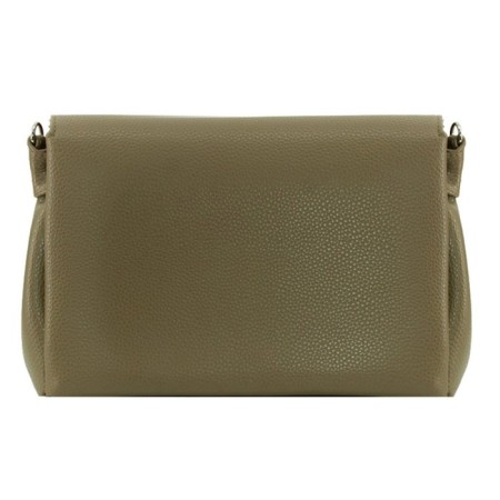 Female bag, genuine leather, olive 26x12x17 cm-1