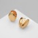 Earrings Metal "Chord" dragee, color gold