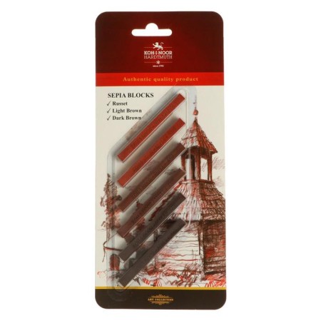 Sluggen-sepi set 6 pieces Koh-I-Noor 4392, bar 7 x 7 mm, blister