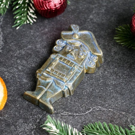 Toy on the Christmas tree "Nutcracker" Brass, 10x5.5cm-1