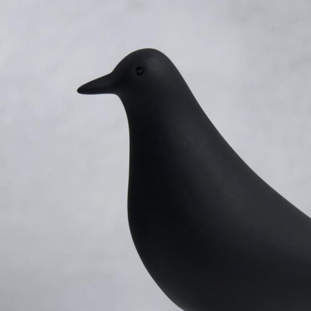 Souvenir Polystone "Bird - Long legs" Black 23x17 cm-4