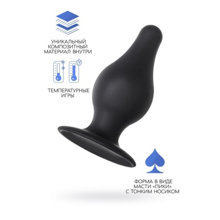 Anal sleeve Erotist SPADE L, MELLERSPAN, Black Color, 11 cm