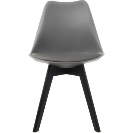 Plastic stool Bonuss array/eco -leather/plastic, black/gray 49x57x82 cm-7