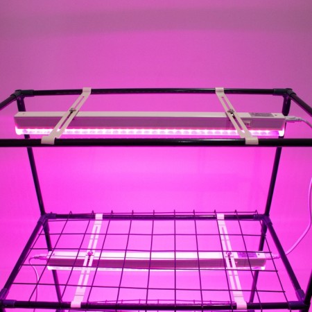 The bracket for installing linear lamps in Margarita greenhouses, a set of 2 pcs.-9