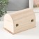 Casket Wood for painting "chest" Castle hook 18x12x12 cm