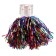 Pompons, rainbow color, set 2 pcs.