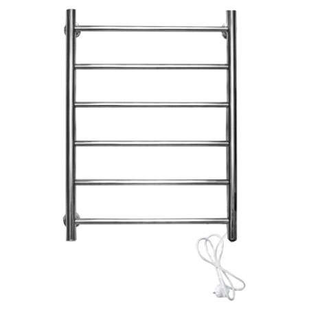 Domoterm electric heated towel rail "Aurora" 109-6, 400 x 800 mm, 6 crossbars, right
