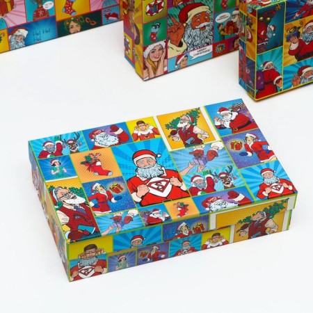 Set of boxes 4 in 1 "ROP -Art New Year", 30 x 20 x 8 - 24 x 14 x 5 cm-4