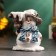 Snowman "Snowman with a candle" 12cm