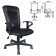 Brabix chair "Optima MG-370", with armrests, eco-leather/fabric, black