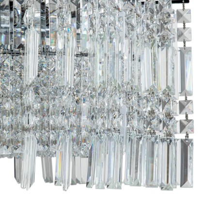 Suspended Indigo, 12032/8p Chrome. 8x40W, E14, 600x600x310/1310 mm-2