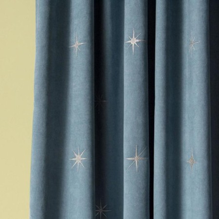 Set of curtains "Belli", size 2x145x270 cm, blue color-1