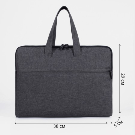 Laptop bag, gray color-1