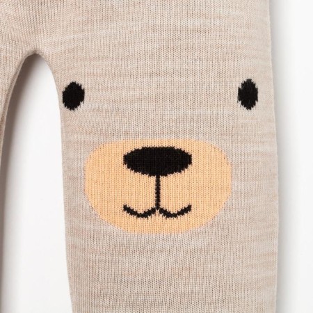 Knitted crumb set I "Bear", height 98-104 cm-8