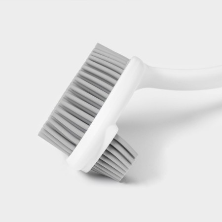 Meli shade brush, bamboo handle, double -sided, TPR pile 1.8 cm, 5 × 26.5 cm-5