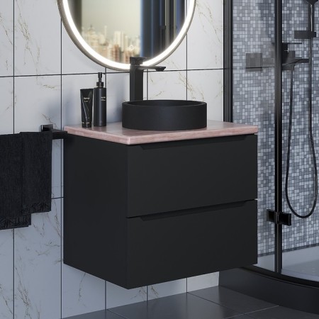 Sink uperwood Round, invoice, 34 cm, round, black-1