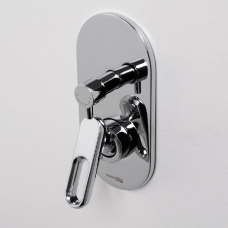 Shower mixer Wasserkraft Kammel 1841, single -leaf, without watering can, without spout, chrome-1