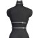 BDSM Podsm Oki, female, on the chest, PU, ​​size OS, black