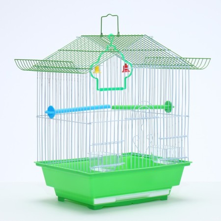 Poultry cell is equipped BD-1/1D, 30 x 23 x 39 cm, green