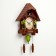 Watch walls, series: pendulum, "grape vine", smooth move, 63 x 10 x 36 cm, brown