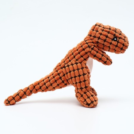 Toy soft for dogs "Dino", 32 cm, orange-2