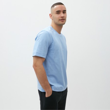 T -shirt men Minaku: Basic Line Man Blue color, size 56-2