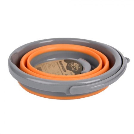 Folding bucket TRAMP TRC-092, silicone, orange, 5l-1