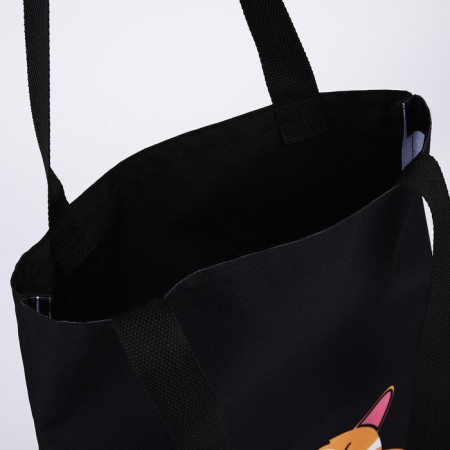 Bag Schoper Slow Dog, 35x0.5x40 cm, Department without lightning, without lining, black-8