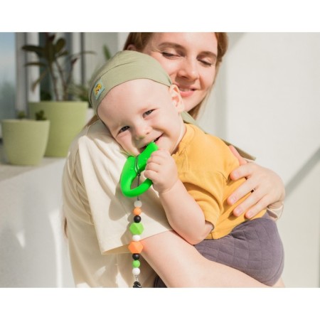 Silicone teething on the Cat Holder, Baby Me-9