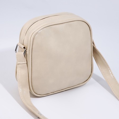 Cross-Bodi Bag on a zipper, beige color-2