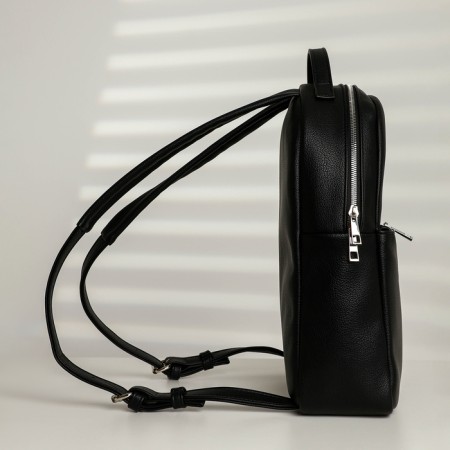 Bag-backpack with lightning, textura, black color-1