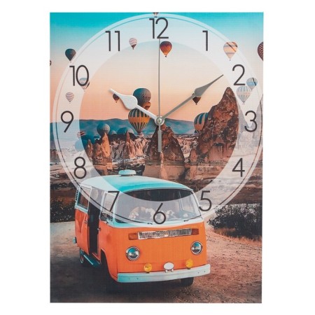 Carty clock wall "orange bus", a smooth move, 30 x 40 cm-1