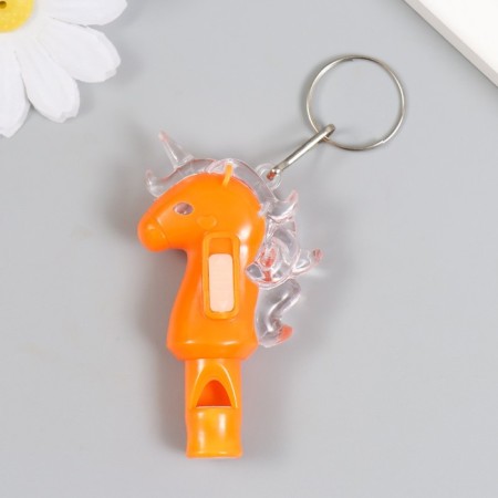 Light light on the ring+whistle "Sea Horse" flashes mix 7x1.5x4 cm-3