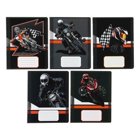 Notebook 24 sheets in the Racing line, cover coated cardboard, VD-LK, Block No. 2 (gray sheets), mix